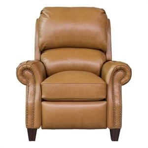 Pemberly Row Push Thru The Arms Recliner in Shoreham Ponytail