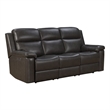 Pemberly Row Power Reclining Sofa with Heat and Massage in Matteo Smokey Gray