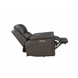 Pemberly Row Power Recliner with Heat and Massage in Matteo Smokey Gray