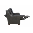 Pemberly Row Power Reclining Upholstered Sofa in Elway Dark Gray