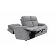 Pemberly Row Zero Gravity Sofa with Power Recline in Arula Dolphin