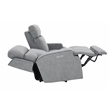 Pemberly Row Zero Gravity Loveseat with Power Recline in Arula Dolphin