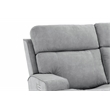 Pemberly Row Zero Gravity Loveseat with Power Recline in Arula Dolphin