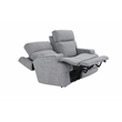 Pemberly Row Zero Gravity Loveseat with Power Recline in Arula Dolphin