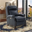 Pemberly Row Power Recliner with Power Head Rest in Barone Navy Blue
