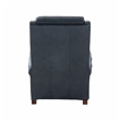 Pemberly Row Power Recliner with Power Head Rest in Barone Navy Blue