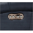 Pemberly Row Power Recliner with Power Head Rest in Barone Navy Blue
