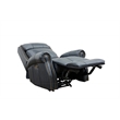 Pemberly Row Big and Tall Power Recliner with Power Head Rest in Shoreham Blue