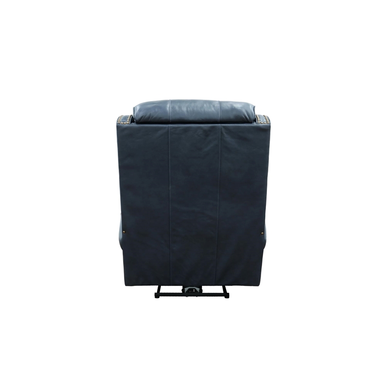 Pemberly Row Big and Tall Power Recliner with Power Head Rest in Shoreham Blue
