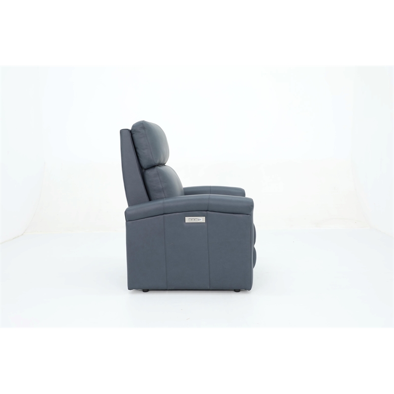 Pemberly Row Premium Zero Gravity Power Recliner in Santa Fe Ocean