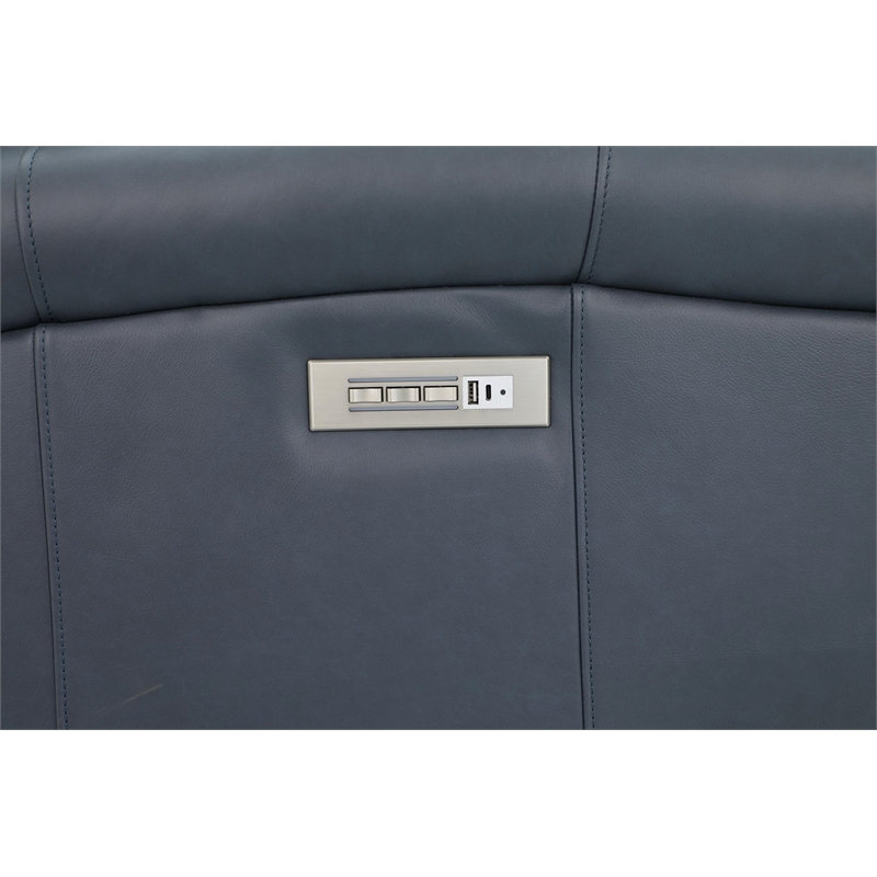 Pemberly Row Premium Zero Gravity Power Recliner in Santa Fe Ocean