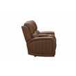 Pemberly Row Zero Gravity Power Reclining Loveseat in Cinnamon