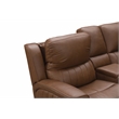 Pemberly Row Zero Gravity Power Reclining Loveseat in Cinnamon
