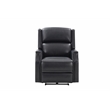 Pemberly Row Big and Tall Power Recliner with Head Rest and Lumbar in Blue