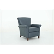 Pemberly Row Premium Push Thru The Arms Recliner in Santa Fe Ocean