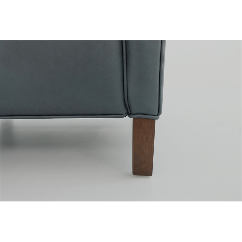 Pemberly Row Premium Push Thru The Arms Recliner in Santa Fe Ocean