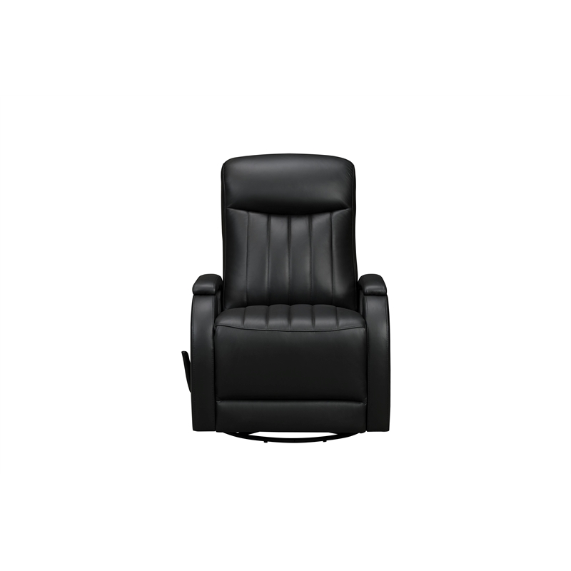 Pemberly Row Swivel Glider Recliner with Storage in Lynn Onyx