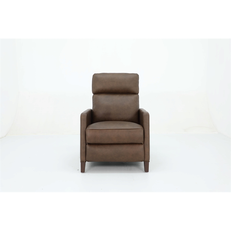 Pemberly Row Premium Zero Gravity Power Recliner in Oasis Walnut