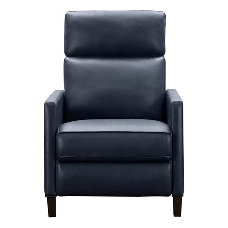 Pemberly Row Zero Gravity Power Recliner in Barone Navy Blue