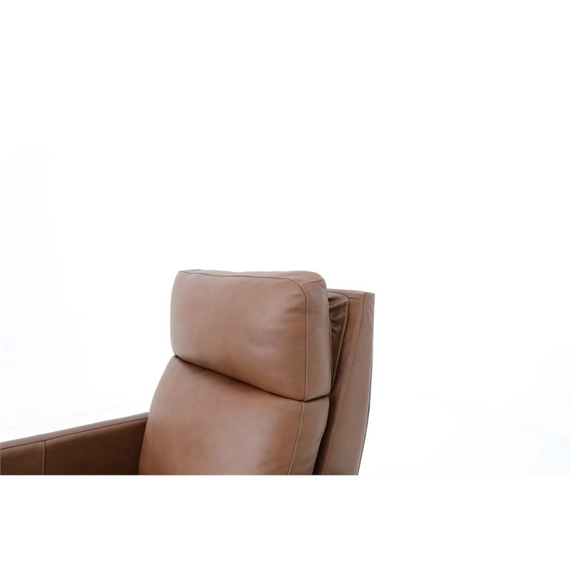 Pemberly Row Premium Zero Gravity Power Recliner in Dobbs Saddle