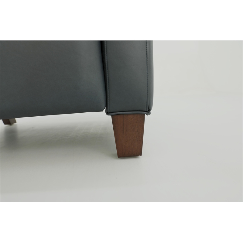 Pemberly Row Premium Push Thru The Arms Recliner in Santa Fe Ocean