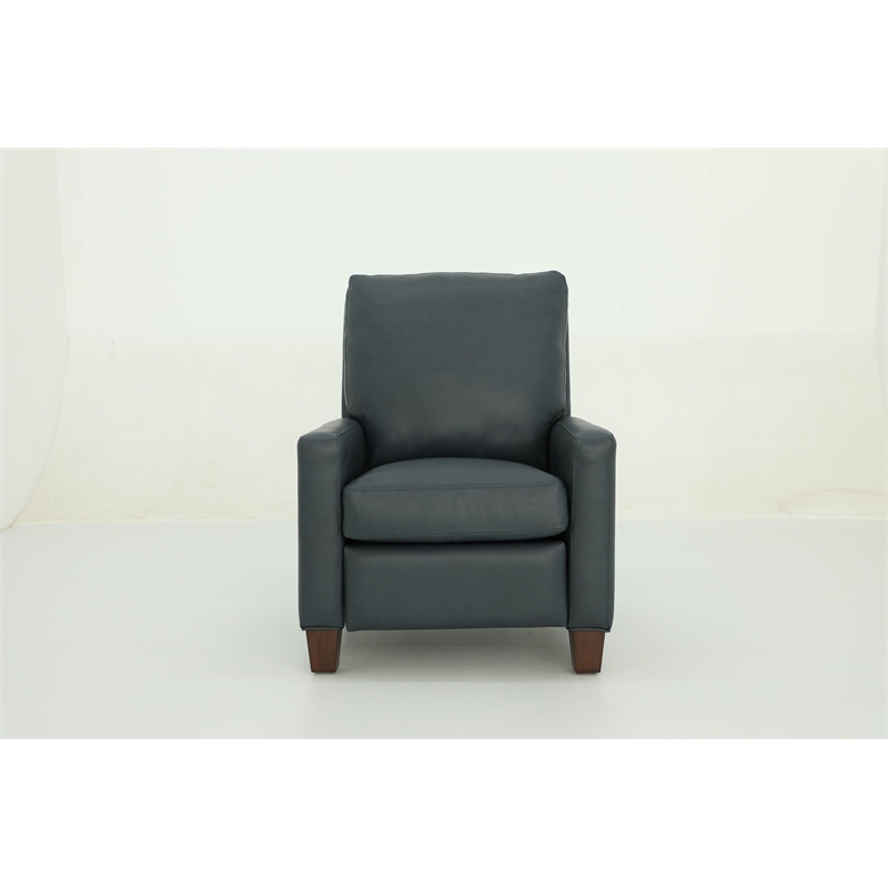 Pemberly Row Premium Push Thru The Arms Recliner in Santa Fe Ocean