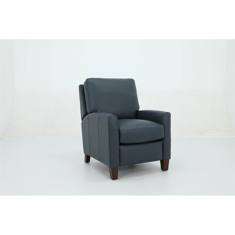 Pemberly Row Premium Push Thru The Arms Recliner in Santa Fe Ocean