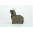 Pemberly Row Premium Push Thru The Arms Recliner in Oasis Olive