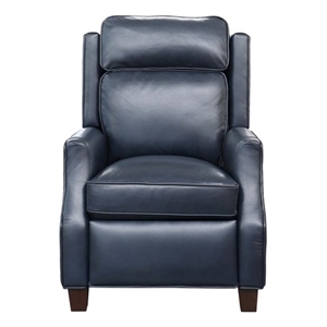 Pemberly Row Premium Push Thru The Arms Recliner in Shoreham Blue