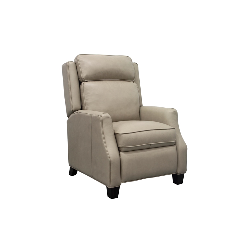 Pemberly Row Premium Push Thru The Arms Recliner in Shoreham Cream