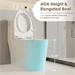 Pemberly Row Side-Flush Elongated One-Pc Ceramic Toilet with ADA Height in White