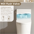 Pemberly Row Side-Flush Elongated One-Pc Ceramic Toilet with ADA Height in White