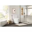 Pemberly Row Side-Flush Elongated One-Pc Ceramic Toilet with ADA Height in White