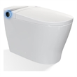 Pemberly Row White Ceramic Smart Toilet with Tankless Flush Bidet and Auto Flush