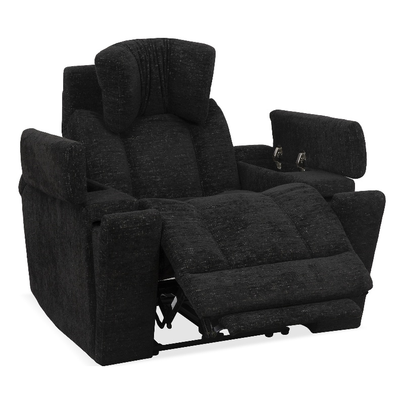 Pemberly Row Ebony Zero Gravity Power Recliner with Solid Frame