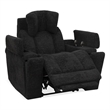 Pemberly Row Ebony Zero Gravity Power Recliner with Solid Frame