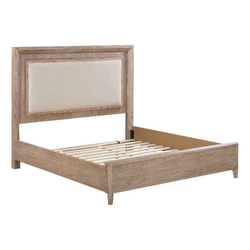 Pemberly Row Solid Wood Queen Panel Bed with Dovetail Drawers