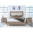 Pemberly Row Solid Wood King Bed with 2 Nightstands with Solid Frame
