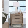 Pemberly Row Solid Wood King Bed Frame with Nightstand with Solid Frame