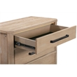 Pemberly Row Solid Wood King Bed Frame with Nightstand with Solid Frame