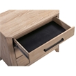 Pemberly Row Solid Wood King Bed Frame with Nightstand with Solid Frame