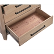 Pemberly Row Solid Wood King Bed Frame with Nightstand with Solid Frame