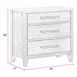 Pemberly Row Solid Wood King Bed Frame with Nightstand with Solid Frame