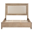 Pemberly Row Solid Wood King Bed Frame with Nightstand with Solid Frame