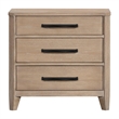 Pemberly Row Solid Wood King Bed Frame with Nightstand with Solid Frame