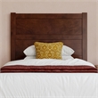 Pemberly Row Twin XL Platform Bed with Footboard and Twin XL Trundle in Walnut