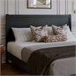 Pemberly Row King Platform Bed with Footboard and Twin XL Trundle in Black
