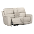 Pemberly Row Quartz Zero Gravity Power Reclining Console Loveseat