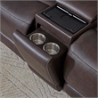 Pemberly Row Brown 6 Piece Zero Gravity Power Reclining Sectional