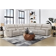 Pemberly Row Quartz 6 Piece Zero Gravity Power Reclining Sectional